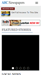Mobile Screenshot of abcnewspapers.com